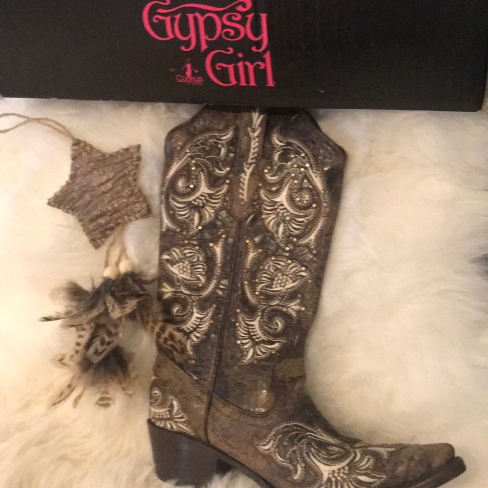 Santa Fe Gypsy Girl cowboy boot by Corky’s size 6